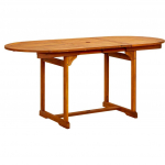 Sodo valgomojo stalas, (120&ndash;170)x80x75cm, akacijos masyvas