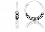 Sidabriniai auskarai &ndash;žiedai - 1.9 g. - 16 mm.