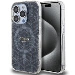 Dėklas GUESS GUHMP15LHGCUSTGK IPHONE 15 PRO 6.1 "Juodas/Juodas HARDCASE IML GCUBE MAGSAFE