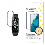 Durable Wozinsky Full Glue Full Screen Apsauginis stiklas su Frame Xiaomi Mi Band 8 - juodos spalvos