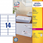 Avery Zweckform &bdquo;Avery L7163-100&ldquo;, baltas, apvalus stačiakampis, permanentinis, DIN A4, popierius, lazeris