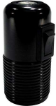 Lemvigh Muller Lizdas E27 su jungikliu 1/1 sriegis, juodas