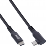 InLine&reg; USB 3.2 Gen.1 kabelis, USB Type-C male/male kampinis, skirtas VR, juodas, 5 m