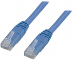 Deltaco TP-615B, 15 m, Cat6, U/UTP (UTP), RJ-45, RJ-45, Mėlynas