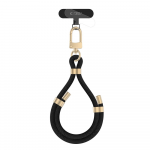 Tech-Protect C4S ROPE WRIST STRAP juodos spalvos ir aukso spalvos