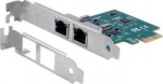 Exsys EXSYS EX-60102 2 prievadų 1 Gigabit PCIe tinklo plok&scaron;tė