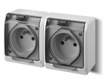 Elektro Plast Nasielsk GN.2X2P+Z N/T IP44 balta KL.DYMNA HERME