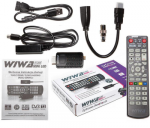 Derintuvas DVB-T/T2 WIWA H.265 MINI LED
