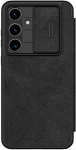 Nillkin Qin Book PRO Case for Samsung Galaxy S24 FE dėklas telefonui juodos spalvos