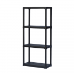 4IQ Sandėliavimo lentyna, 133x60x30 cm, 20 kg, juoda