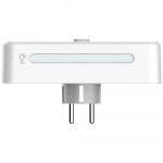 Beline maitinimo lizdas su LED ap&scaron;vietimu 2xUSB-A/USB-C/2xAC baltos spalvos
