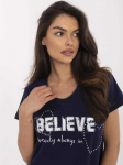 Calimera T-shirt-CLM-TS-1726.87-tamsiai mėlyna