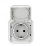 Legrand 069640L NAUJAS PLEXO 55 Schuko lizdas 2P+Z gnybtai auto mechanizmas 16A - 250V AC baltas 069640L