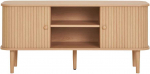 HouseNordic Nikko TV staliukas - TV staliukas, 2 durys, natūralios spalvos 113x40x52 cm, 1 vnt.