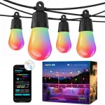 Nanoleaf Outdoor &bdquo;Lepro 15M ZB1 AI&ldquo; lauko girliandos &ndash; i&scaron;maniosios daugiaspalvės lauko girliandos, 15 m