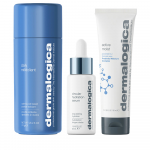 &bdquo;Smooth + Hydrate&ldquo; rinkinys Dermalogica: kasdienis &bdquo;Milkfoliant&ldquo; &scaron;veičiamasis &scaron;veičiamasis milteliai, 74 g + aktyvus drėkinamasis prebiotikas, drėkinamasis kremas, veidui, 50 ml + žiedinis drėkinimas, hialurono rūg&scaron;tis, serumas, veidui, 30 ml moterims