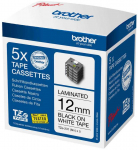 Brother TZe-231 juodas on baltas 12 mm multipack of tapes (5 pack)