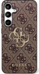 Guess Big 4G Classic Logo dėklas skirtas Samsung Galaxy S25 FE rudos spalvos