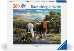 Ravensburger dėlionė, 500 detalių, mylinti karvė