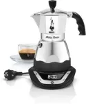 Elektrinė kavinė BIALETTI Moka Timer (365 W; sidabrinės spalvos)