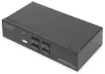 Digitus KVM komutatorius, 4 prievadų, vienas ekranas, 4K, HDMI