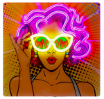 Led lampa SBS Worw Girl Mode Neon effect