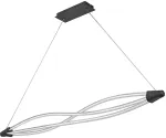 22W LED pakabinamas &scaron;viestuvas SWIRL, tamsiai pilkas, 3000K, dimeriuojamas