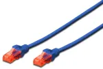 Digitus 15 m Cat6 U/UTP, 15 m, Cat6, U/UTP (UTP), RJ-45, RJ-45, mėlynas