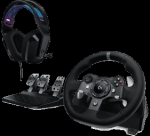 VAIRAS ŽAIDIMŲ LOGITECH G920+AUSINĖS G335 JUODOS