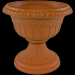 FORM PLASTIC Gėlių vazonas ant kojos Roma 4 terakota