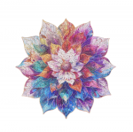 Robotime 3D medinė dėlionė Mystic Mandala Flower