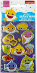 Holografinis lipdukų rinkinys &bdquo;Baby Shark Aquatic&ldquo;