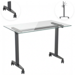 Spacetronik Stelaż biurka su blatem 90 stopni i k&oacute;łkami SPE101B