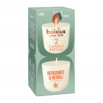 Bolsius &bdquo;Clean Light&ldquo; žvakių papildymas, 2 vnt., bergamotės ir nerolio kvapas