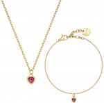 Brosway Gold-plated women's jewelry set Heart Chakra BHKLE02 (pakabukas, bracelet)
