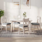 Sėdynių pagalvėlės 4 pcs Debesų pilka 45 x 45 x 12 cm audinys