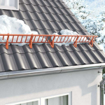 Stogo sniego sargas Raudona 300 x 2,5 x 20 cm Plienas