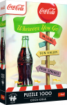 Dėlionė TREFL Premium Plus Puzle Coca-Cola: lai kur tu dotos, 1000 gab.