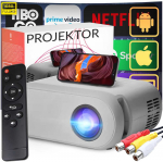 RTO Mini projektorius rzutnik led przenośny wifi full hd tv hdmi 3000lm lcd+ pilot - er1160