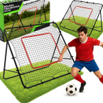 RTO Bramka treningowa rebounder do piłki nożnej siatka trenażer rama 100x100 cm - dr308