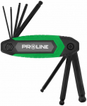 Klucze &Scaron;e&scaron;iakampiai raktai su rutuliuku ir mova, 1,5&ndash;8,0 mm, 8 vnt. proline