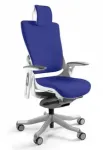 Unique Biuro kėdė Wau 2 BL415 audinys royalblue/baltas