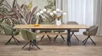 HENRY table, natural / juodas