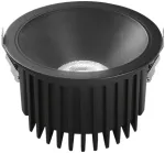 30W LED įleidžiamas &scaron;viestuvas QUANTUM, juodas, CCT