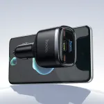 Car charger Hoco USB A + 2xUSB C PD QC3.0 93W Z70 juodas
