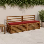 Suoliuko pagalvė SOEST 100% poliesteris Vyno raudona
