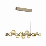45W LED pakabinamas &scaron;viestuvas E-POPUP, bronzos sp., 2200-5000K, dimeriuojamas, reguliuojamo auk&scaron;čio