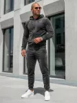 Pilkas vyri&scaron;kas veliūrinis komplektas Silk