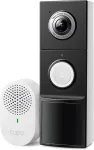 TP-Link Tapo vaizdo durų skambutis Wi-Fi 2K 5 MP, 180&deg;, IP66, Tapo D235