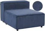 Sofa Beliani Vienvietis modulis ARDAL, velvetas, tamsiai mėlynas